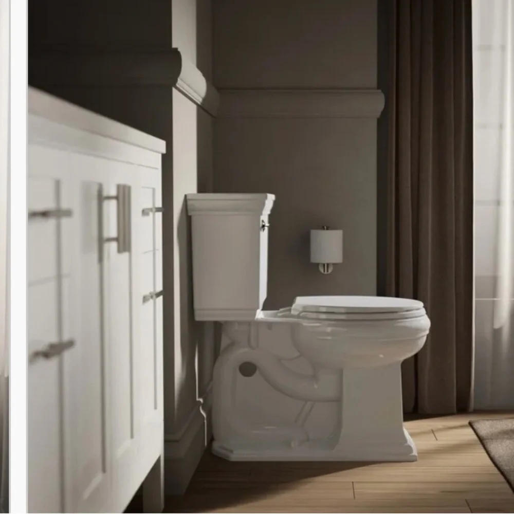 Sleek White Bathroom Toilet